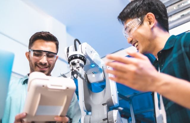 Science professionals collaborating in a laboratory