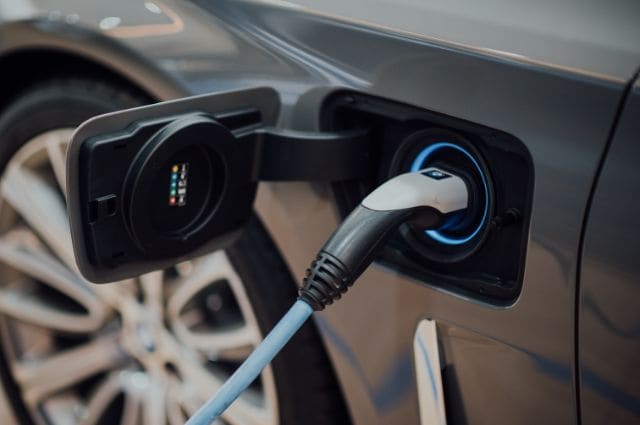 Charge port on an electric vehicle