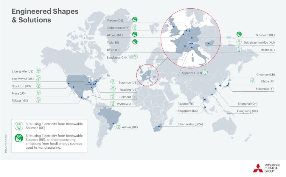 Kaiteki Map - Renewable - Engineered Solutions & Shapes