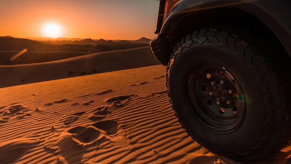 Off-road vehicle in tough environment