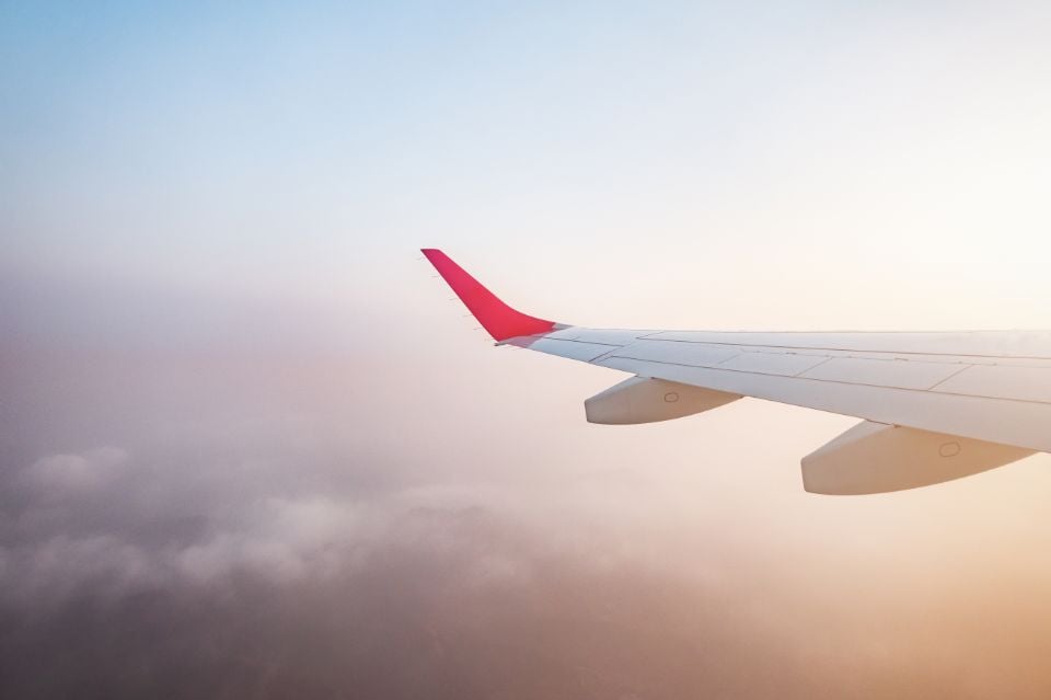 Wing of a commercial passenger aircraft