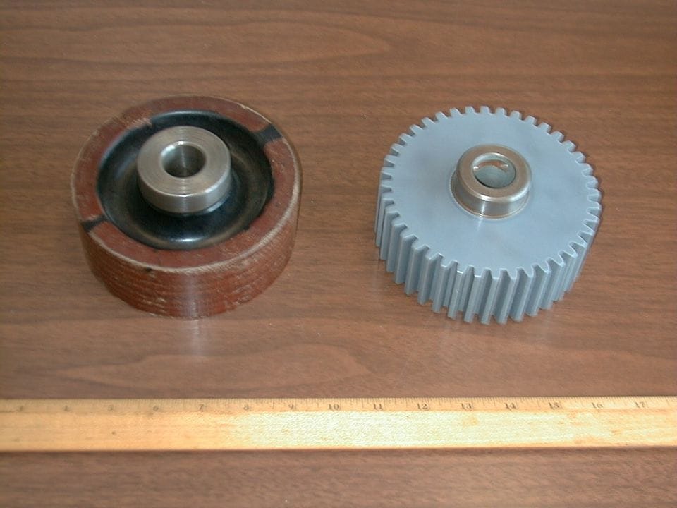 nylon gears in cnc milling center