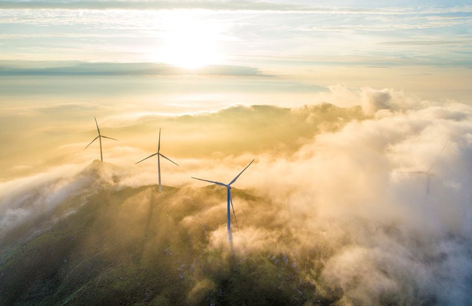 Windkraftanlagen zur Erzeugung erneuerbarer Energie