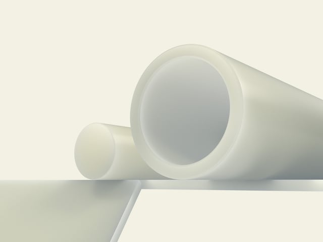 Nylatron® 101 / Ertalon® 66 SA PA66 plastic stock shapes in white