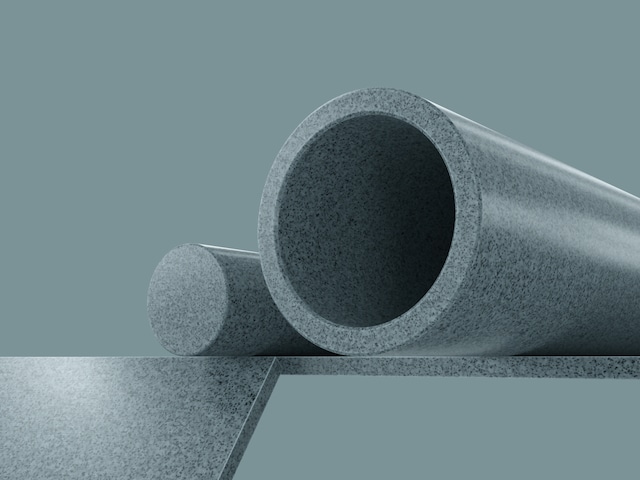 PE 500 HMW-PE Colors FG plastic stock shapes in marble